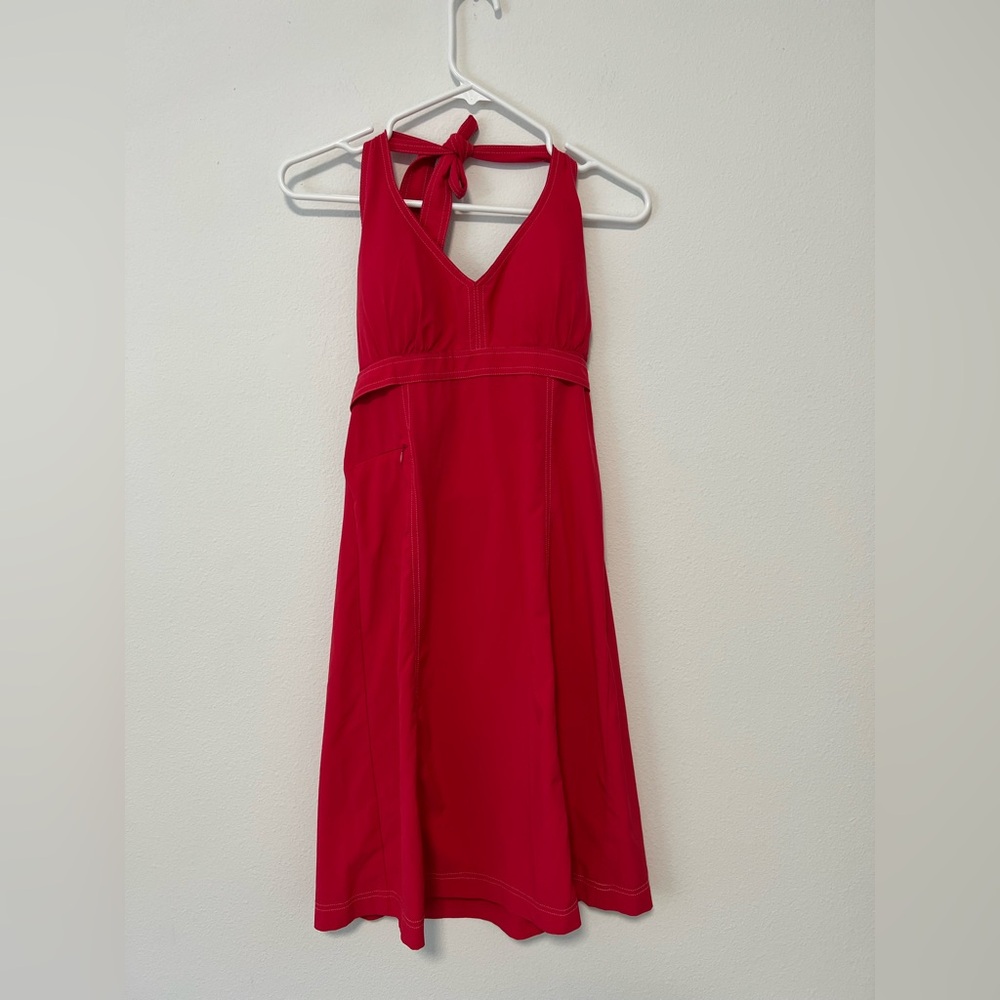 Athleta Pack Everywhere Pink Raspberry Halter Dre… - image 2